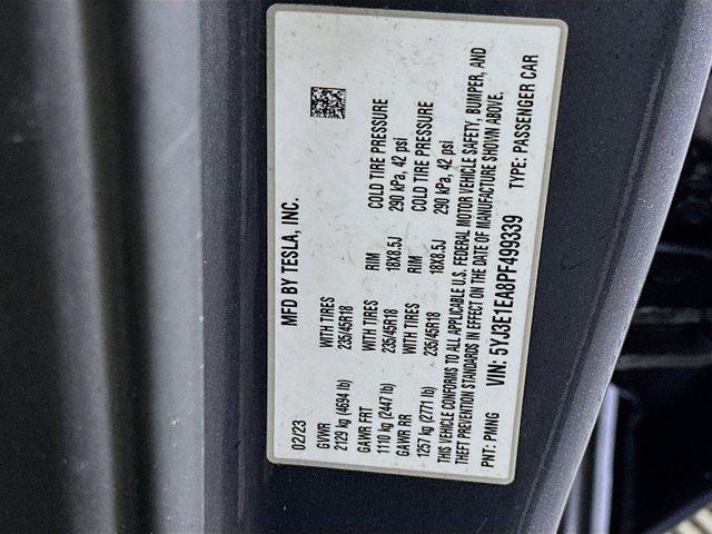 used 2023 Tesla Model 3 car, priced at $22,487
