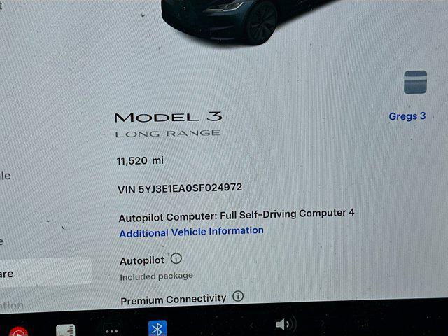 used 2025 Tesla Model 3 car, priced at $35,987