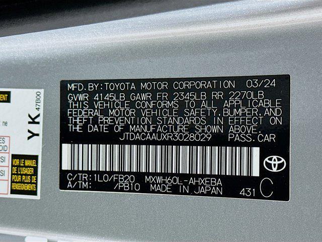 used 2024 Toyota Prius car, priced at $23,987