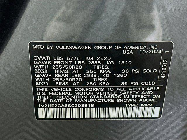 used 2025 Volkswagen Atlas Cross Sport car, priced at $30,987