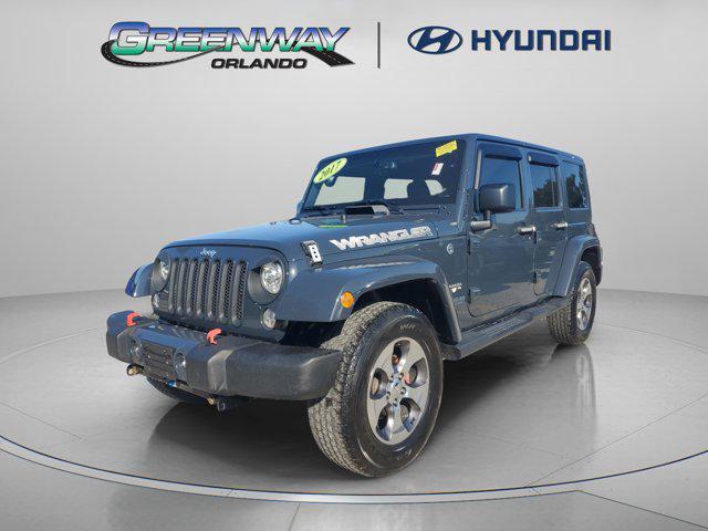 used 2017 Jeep Wrangler Unlimited car, priced at $19,357