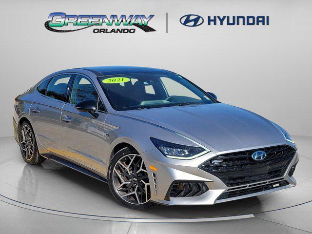 used 2021 Hyundai Sonata car, priced at $18,219