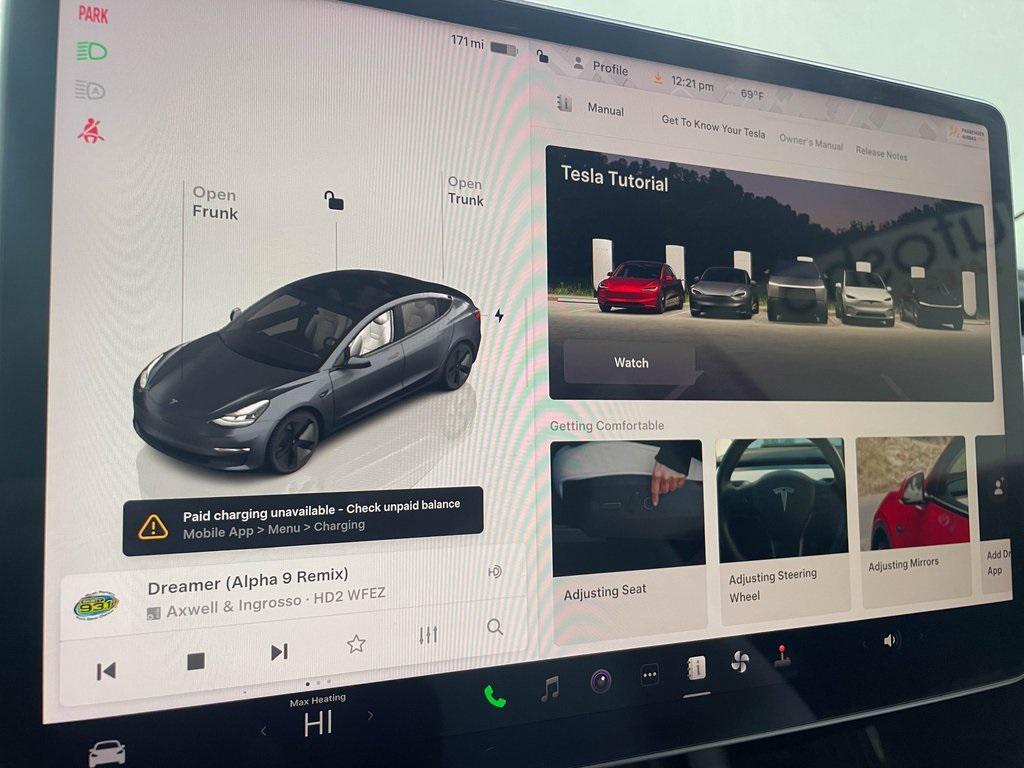 used 2023 Tesla Model 3 car, priced at $21,999