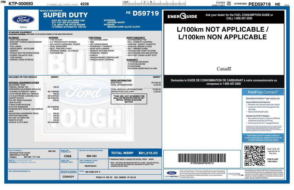 used 2023 Ford F-350 car, priced at $48,993