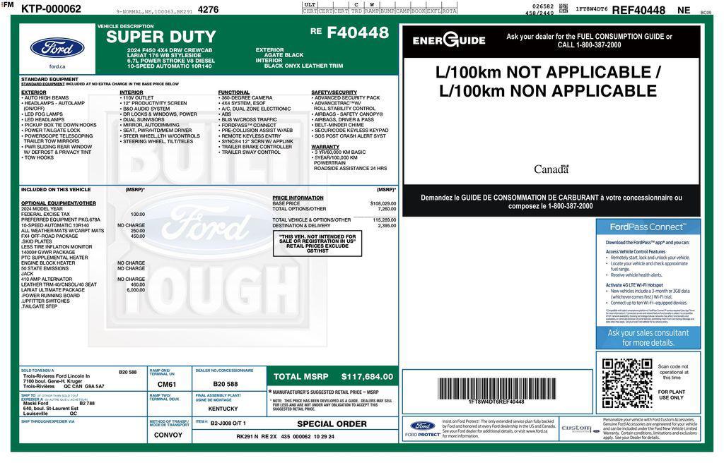 used 2024 Ford F-450 car, priced at $85,193