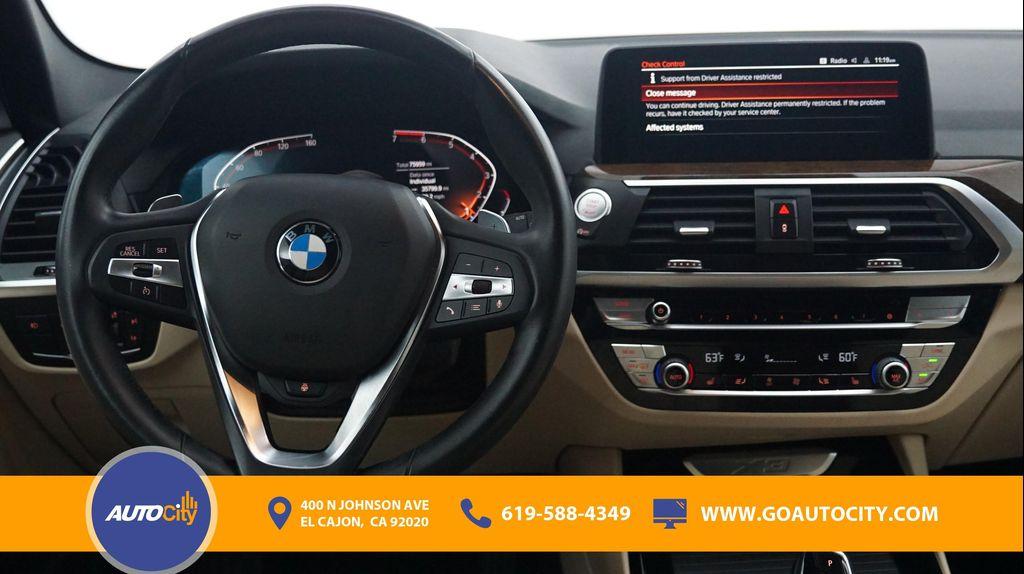 used 2020 BMW X3 car, priced at $17,900