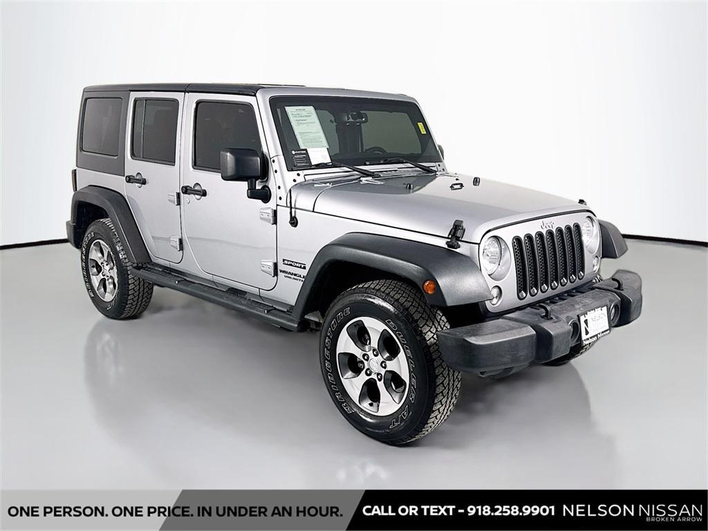 used 2017 Jeep Wrangler Unlimited car, priced at $18,995