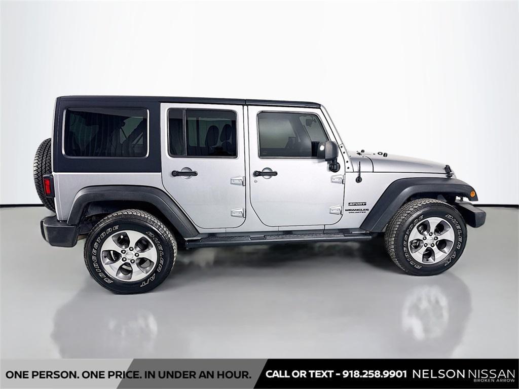 used 2017 Jeep Wrangler Unlimited car, priced at $18,995