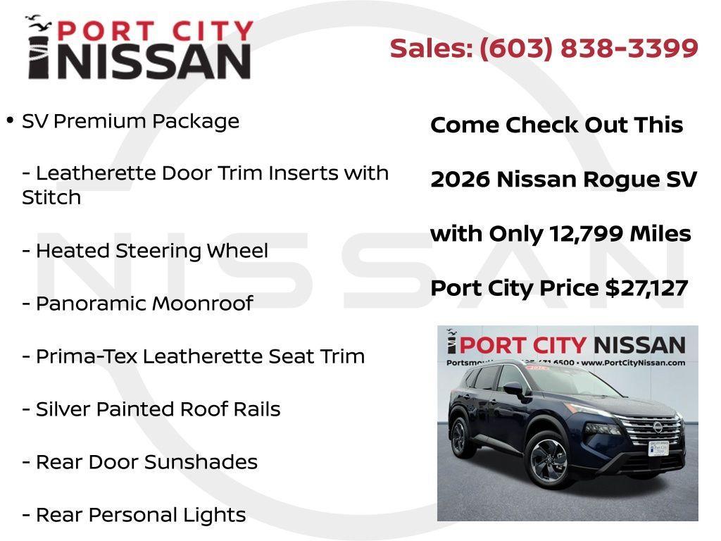 used 2026 Nissan Rogue car, priced at $27,901