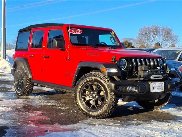 used 2023 Jeep Wrangler car, priced at $29,229