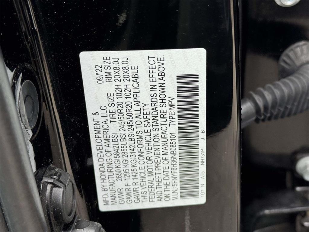 used 2022 Honda Pilot car, priced at $27,333