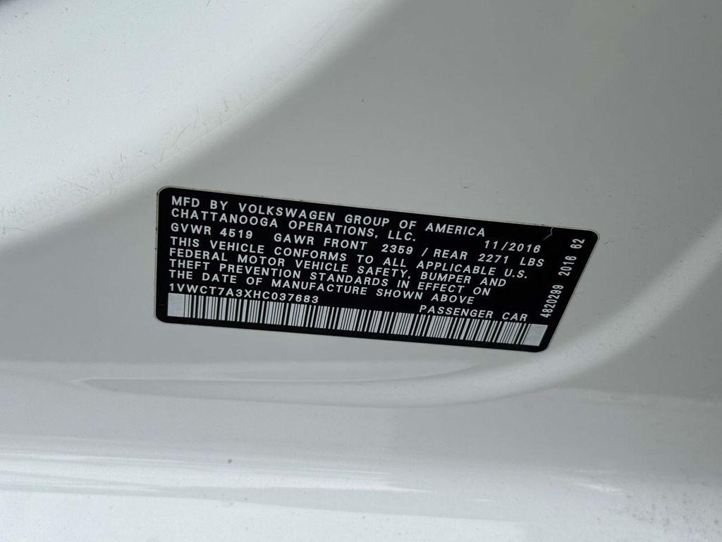 used 2017 Volkswagen Passat car, priced at $12,995