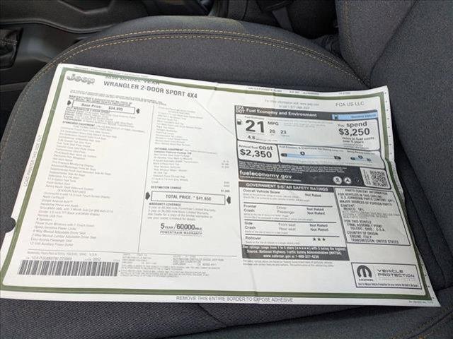 new 2026 Jeep Wrangler car, priced at $39,525