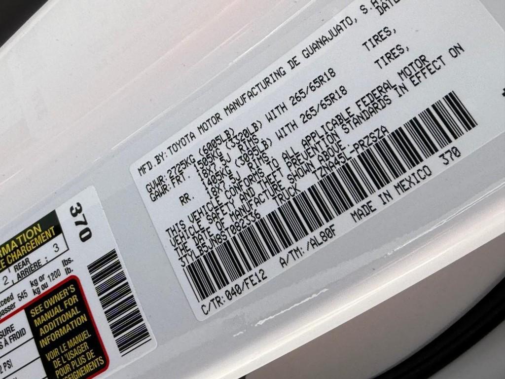 new 2025 Toyota Tacoma car, priced at $47,548