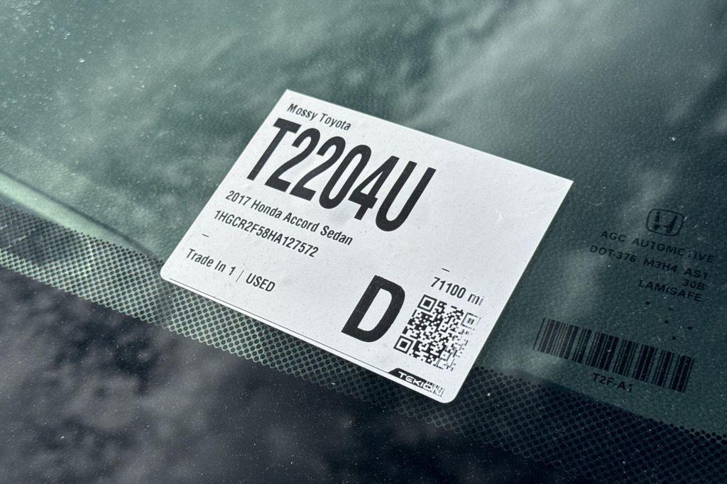 used 2017 Honda Accord car, priced at $16,530