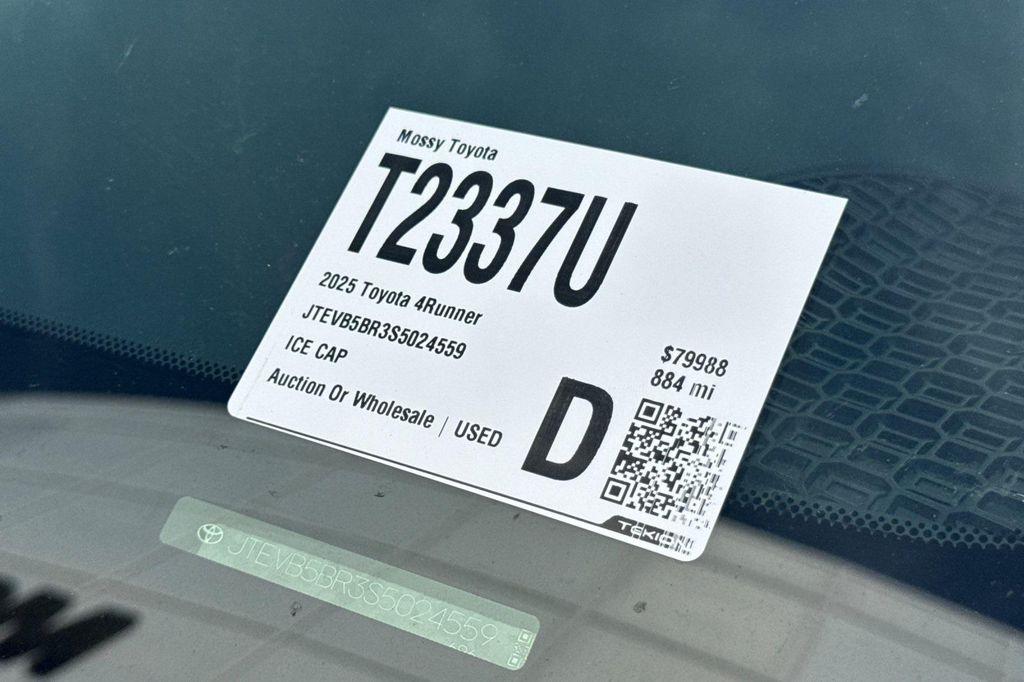 used 2025 Toyota 4Runner car, priced at $79,988