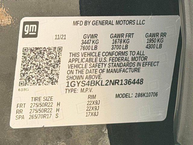 used 2022 Cadillac Escalade car, priced at $63,387