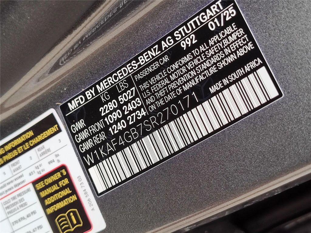 new 2025 Mercedes-Benz C-Class car, priced at $57,825