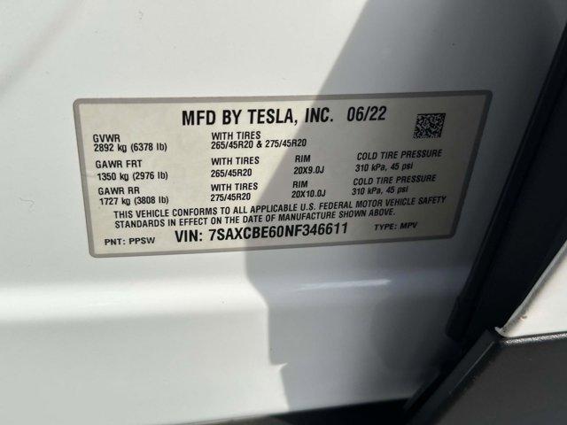 used 2022 Tesla Model X car, priced at $58,800