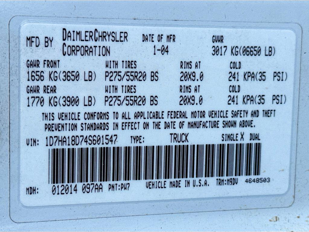 used 2004 Dodge Ram 1500 car, priced at $10,500