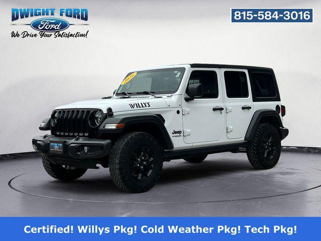 used 2021 Jeep Wrangler car, priced at $25,987