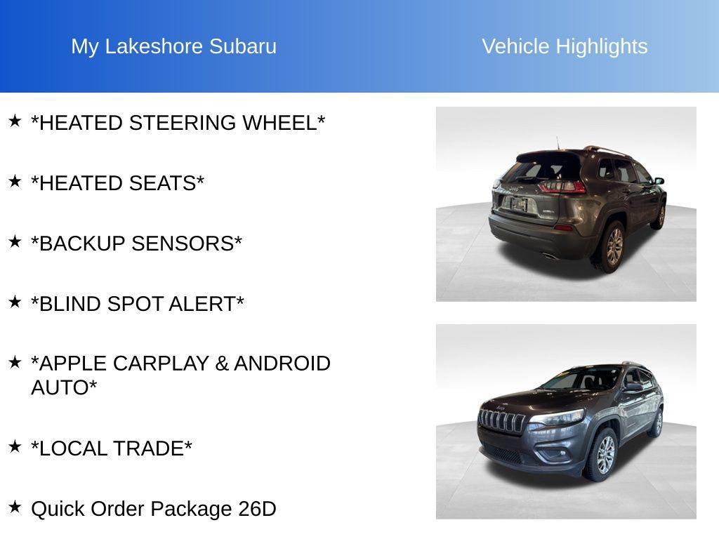 used 2019 Jeep Cherokee car, priced at $13,525