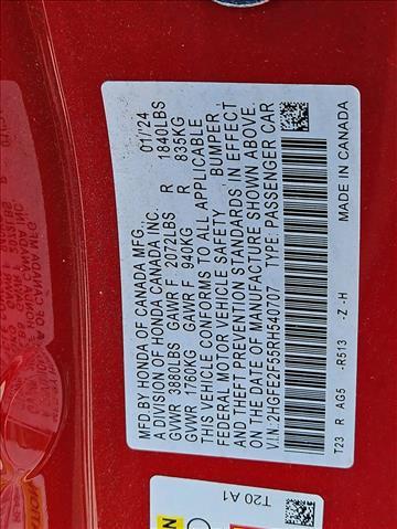 used 2024 Honda Civic car, priced at $24,147