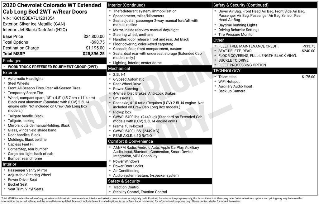used 2020 Chevrolet Colorado car, priced at $17,126