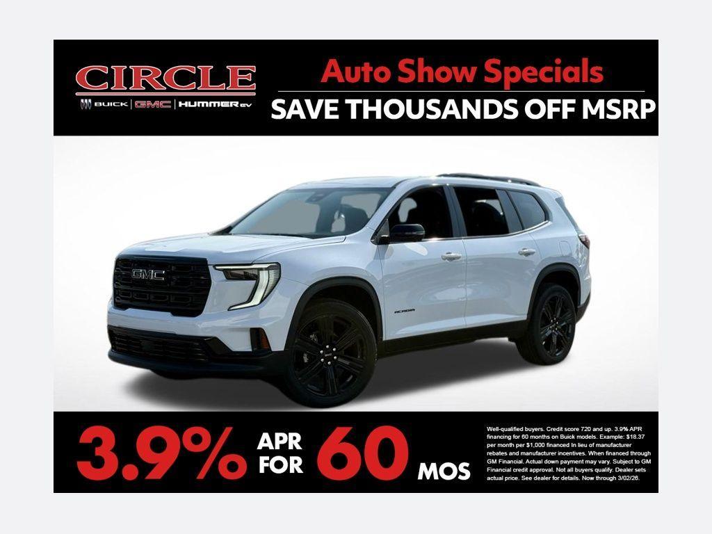 new 2026 GMC Acadia car, priced at $48,654