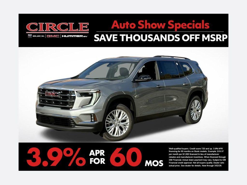 new 2026 GMC Acadia car, priced at $48,602