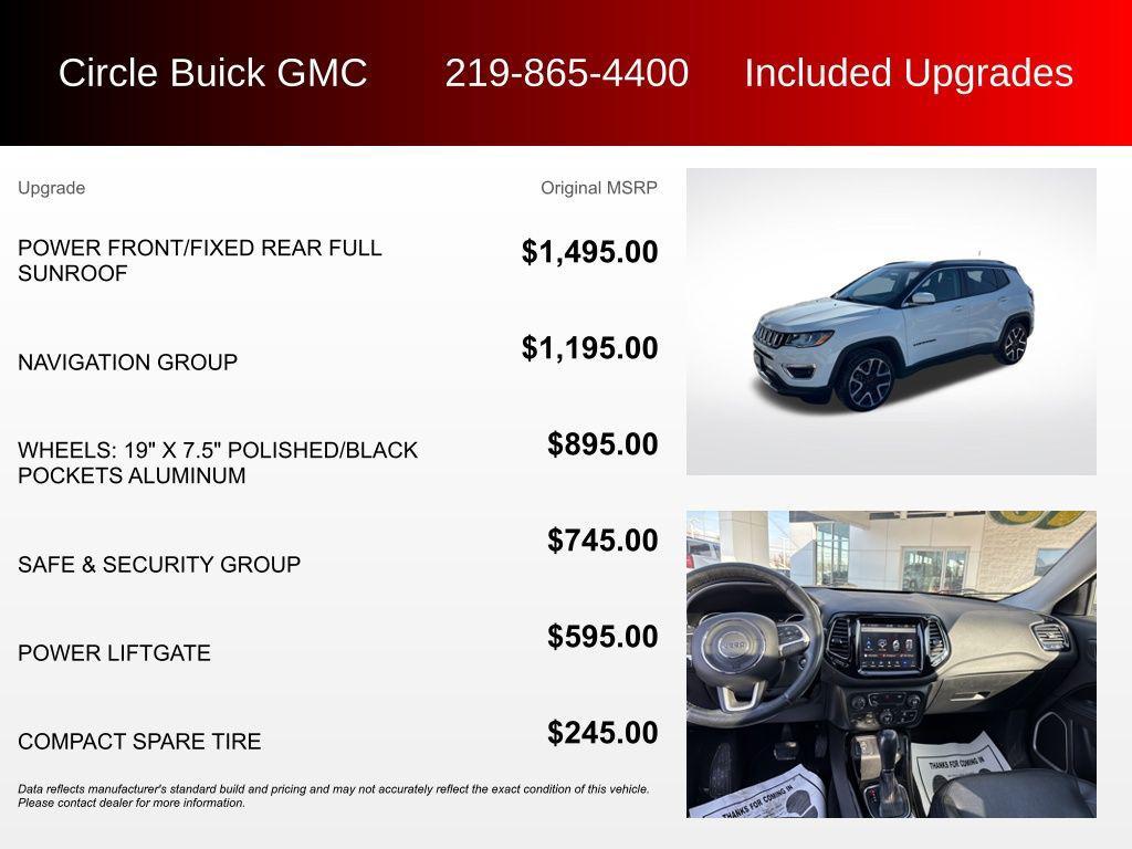 used 2018 Jeep Compass car, priced at $15,775