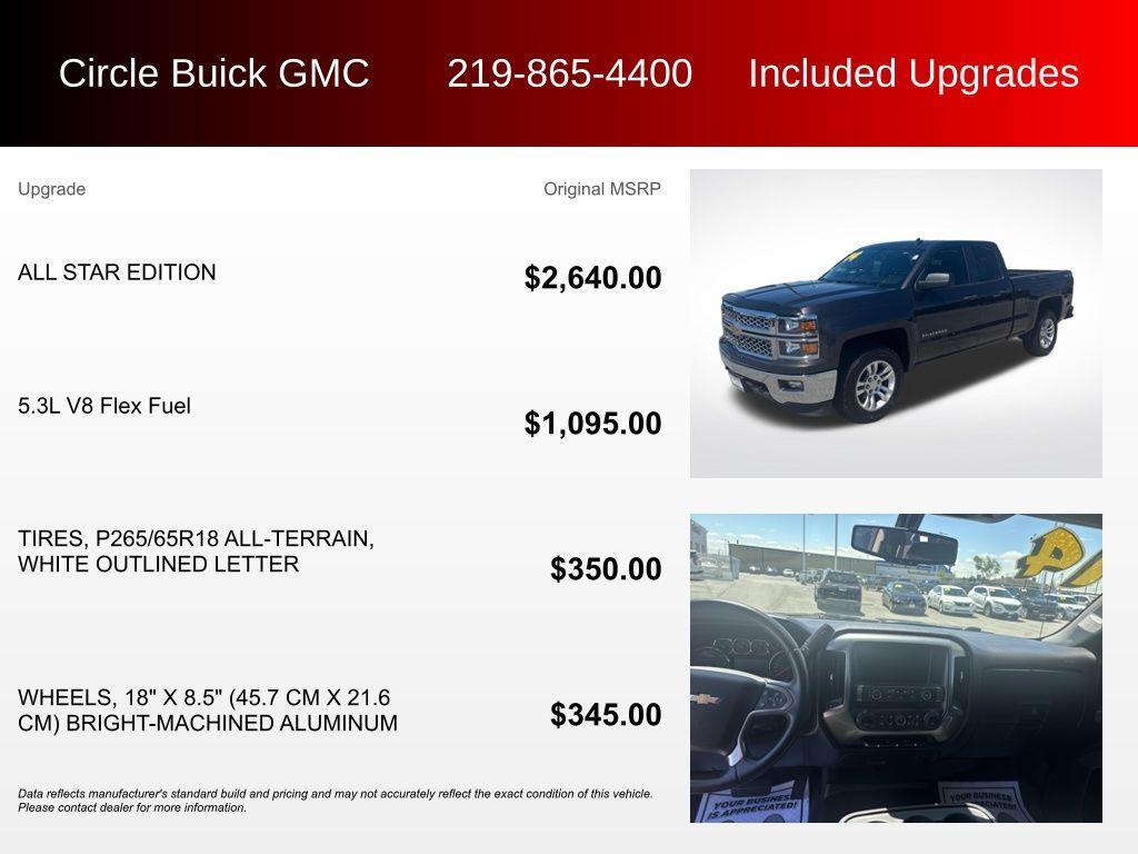 used 2014 Chevrolet Silverado 1500 car, priced at $16,108