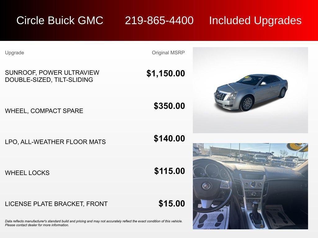 used 2013 Cadillac CTS car, priced at $11,975