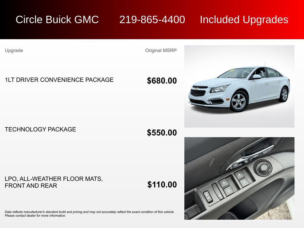 used 2016 Chevrolet Cruze Limited car, priced at $9,975