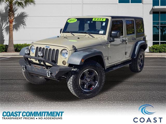 used 2017 Jeep Wrangler Unlimited car, priced at $18,973