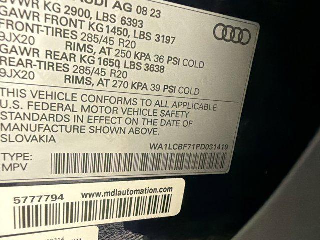 used 2023 Audi Q7 car, priced at $37,999