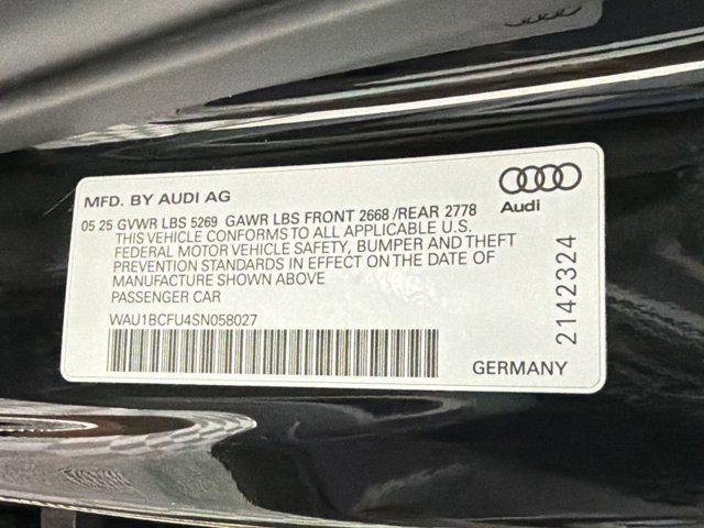 used 2025 Audi A5 car, priced at $41,498