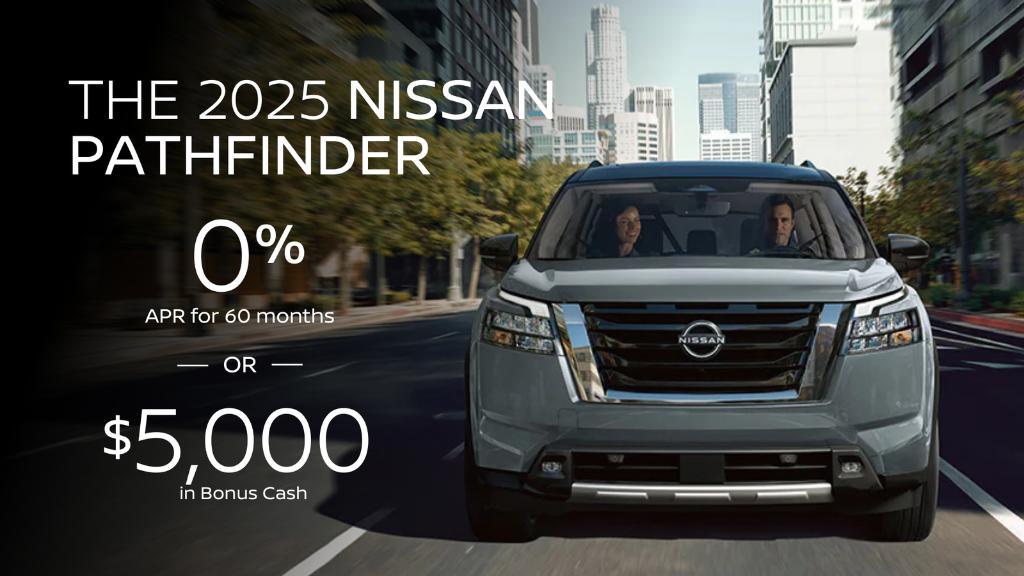 new 2025 Nissan Pathfinder car, priced at $45,596