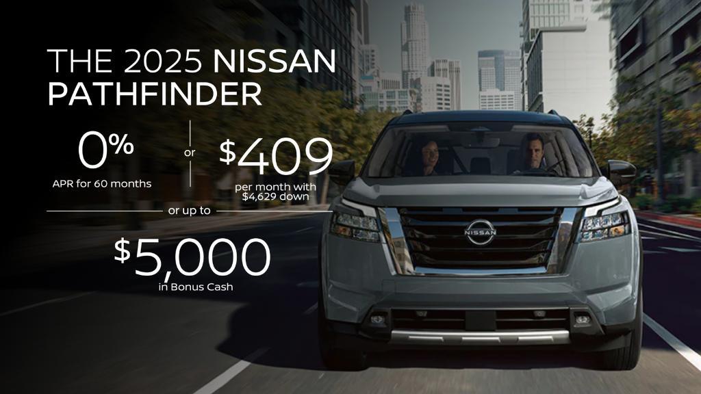 new 2025 Nissan Pathfinder car, priced at $37,279