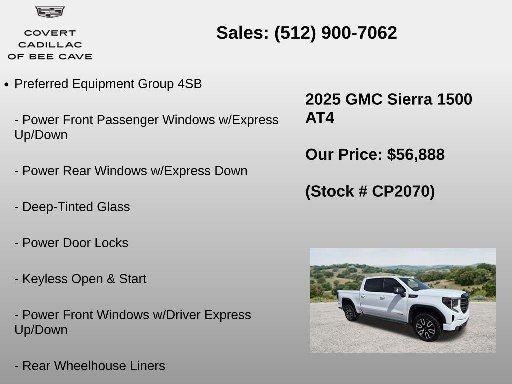 used 2025 GMC Sierra 1500 car, priced at $56,374