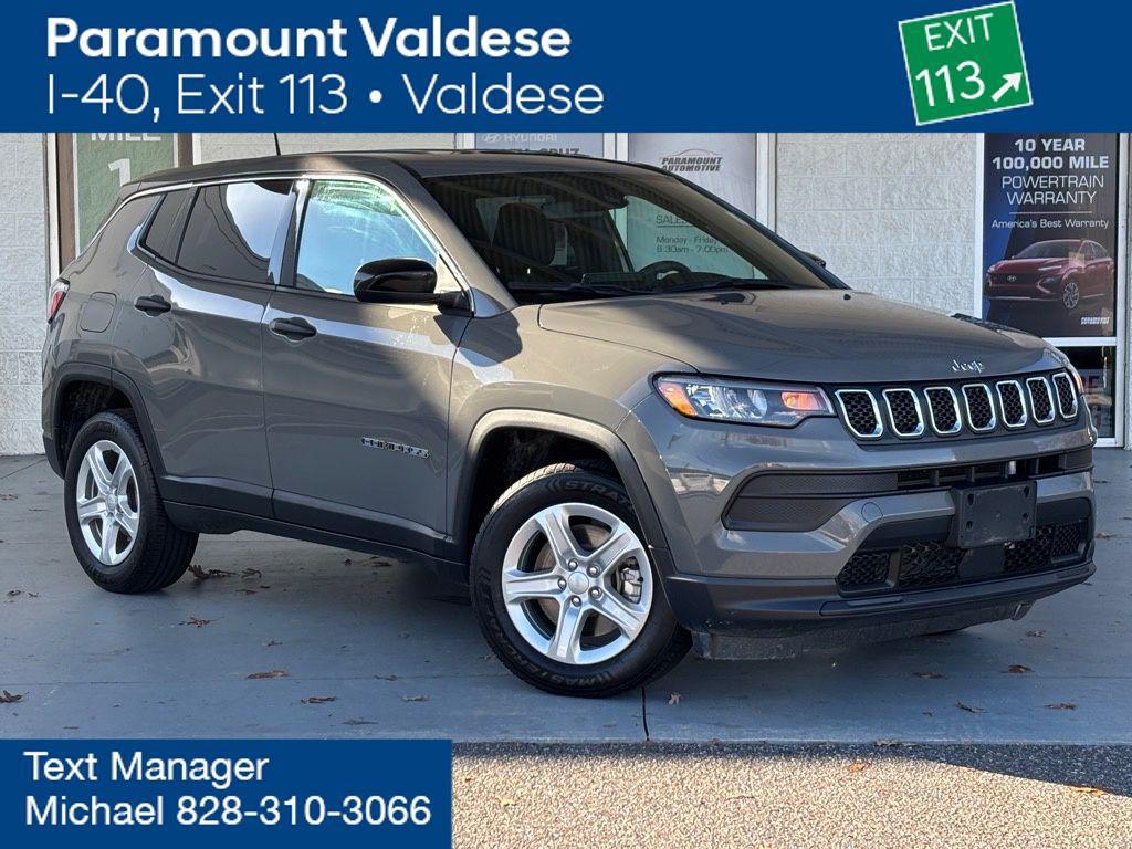 used 2023 Jeep Compass car, priced at $18,455