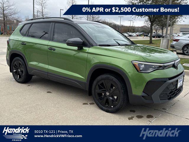 new 2025 Volkswagen Taos car, priced at $27,942