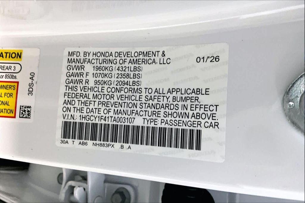 new 2026 Honda Accord car, priced at $30,809