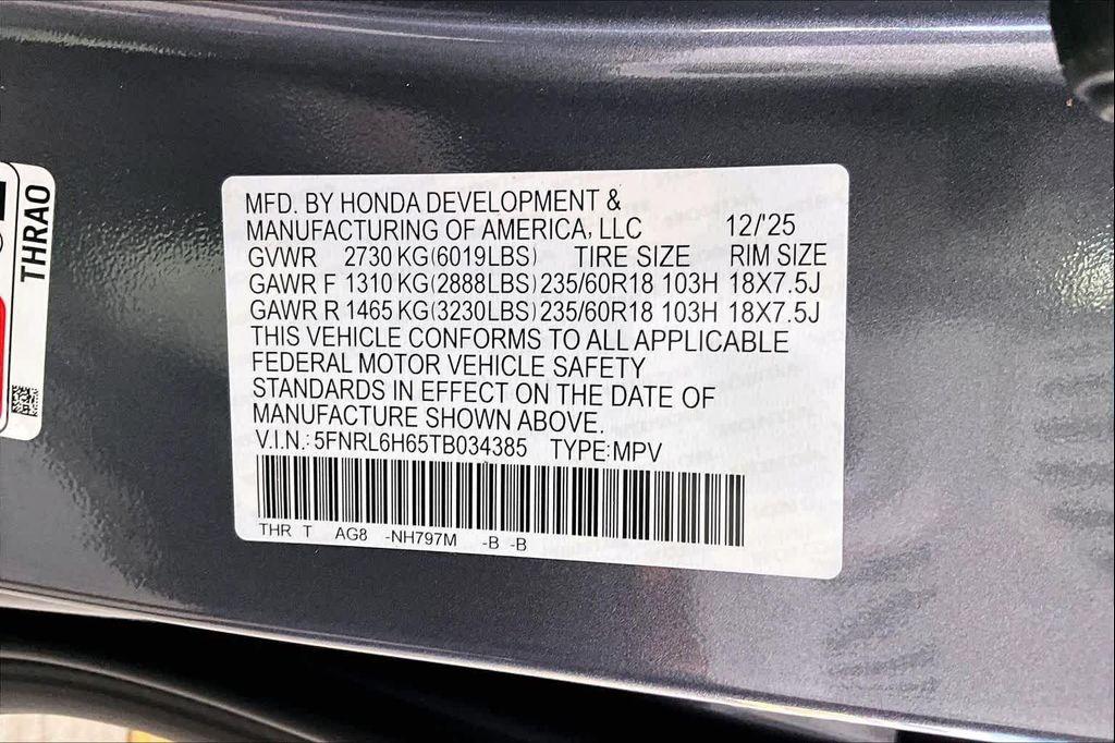 new 2026 Honda Odyssey car, priced at $41,790