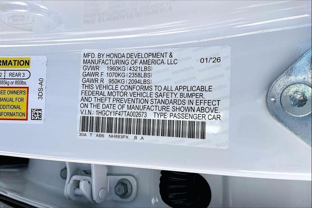 new 2026 Honda Accord car, priced at $30,809