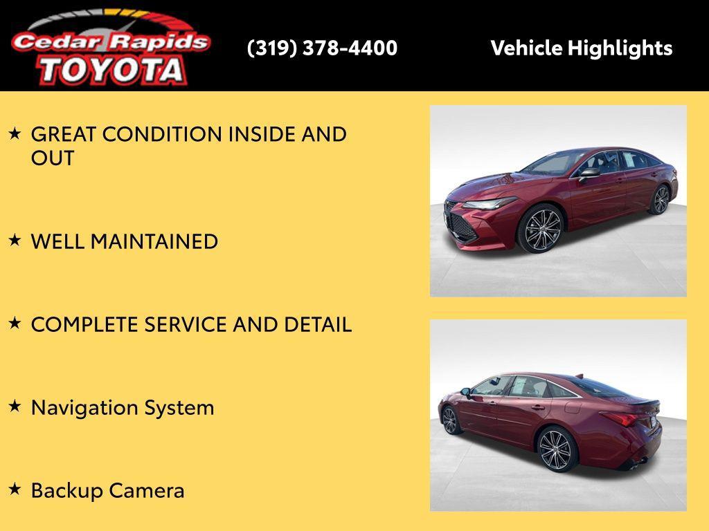 used 2022 Toyota Avalon car, priced at $34,996