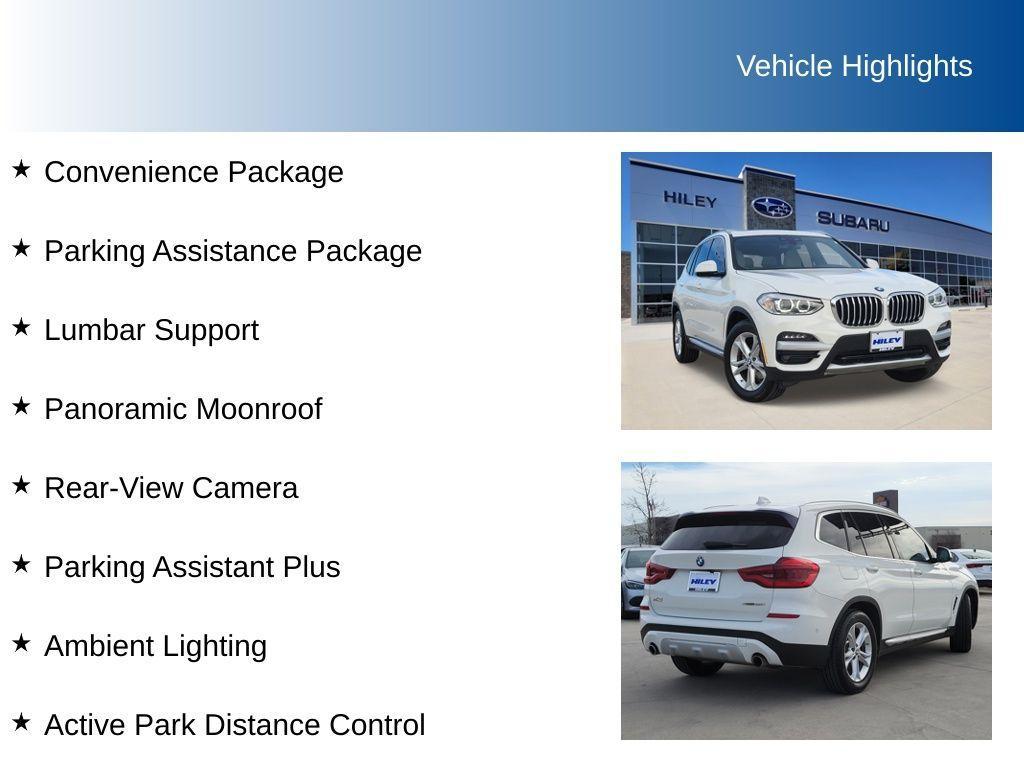 used 2021 BMW X3 car, priced at $17,491