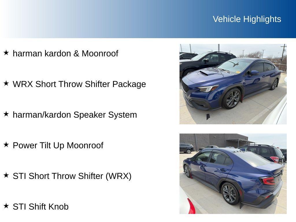 used 2022 Subaru WRX car, priced at $23,691