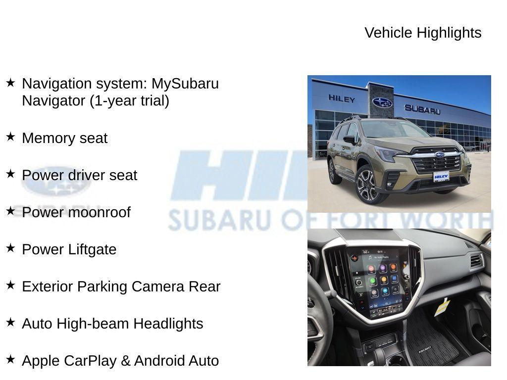 new 2026 Subaru Ascent car, priced at $47,558