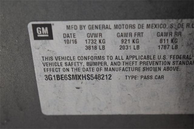 used 2017 Chevrolet Cruze car, priced at $9,739